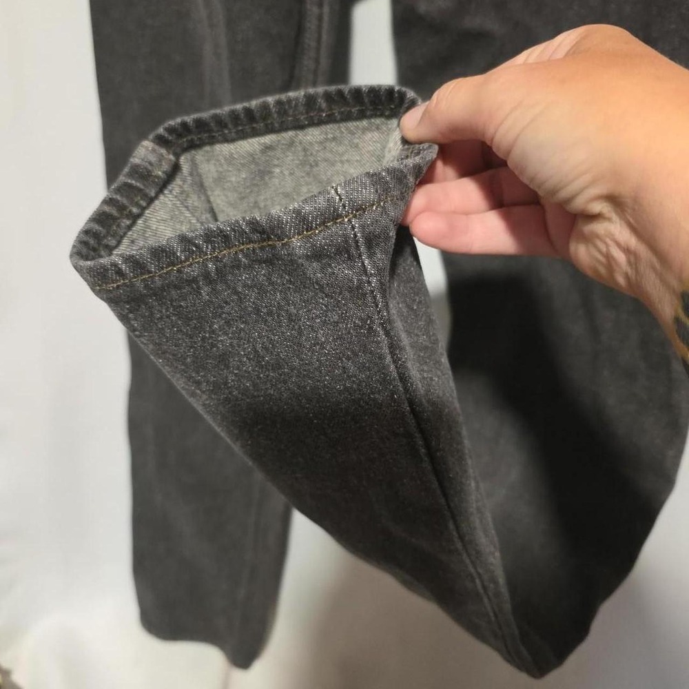 Vintage 1990 Levi's 501-0658 Black Gray Jeans USA Made 32x36 Button Fly 653 - Picture 7 of 8